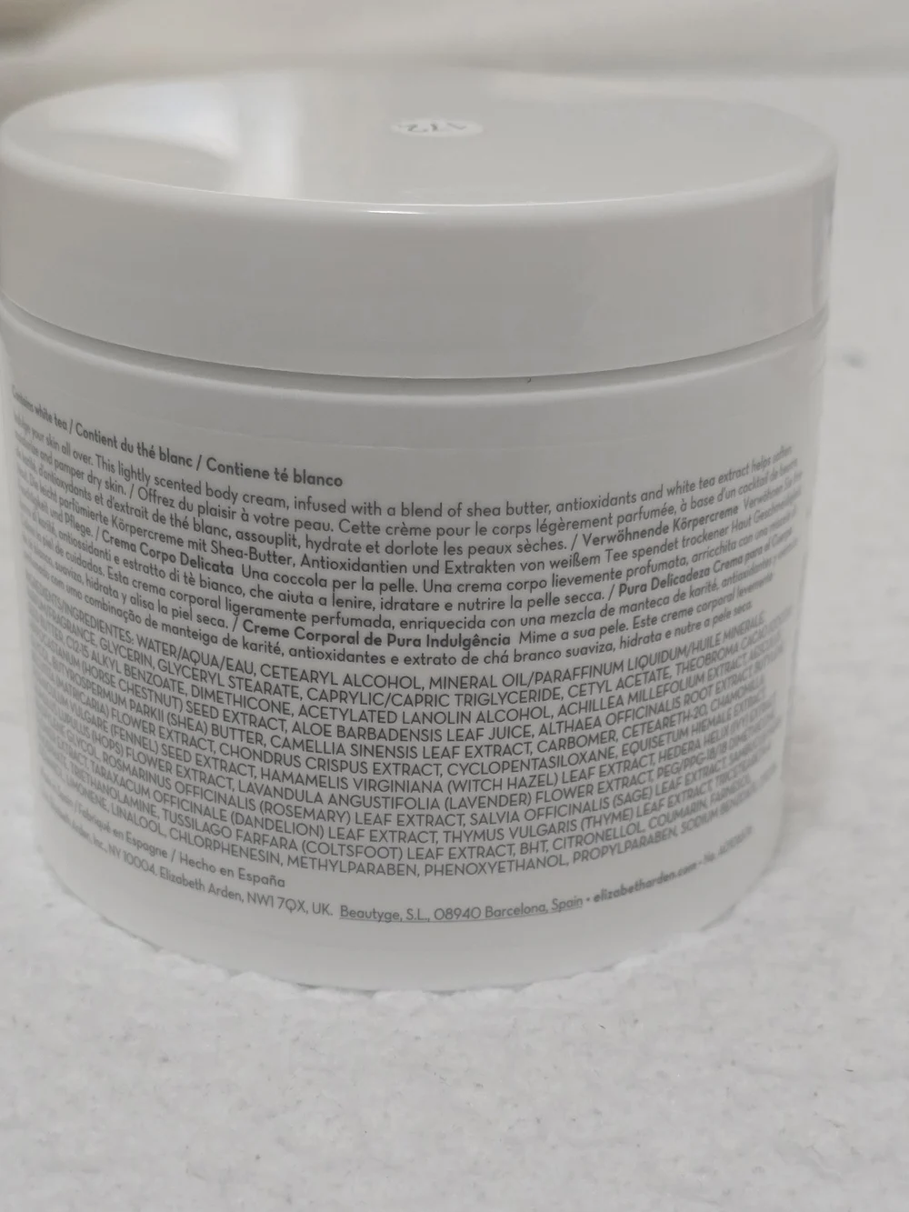 Elizabeth Arden White Tea Body Cream Jumbo Size NWT